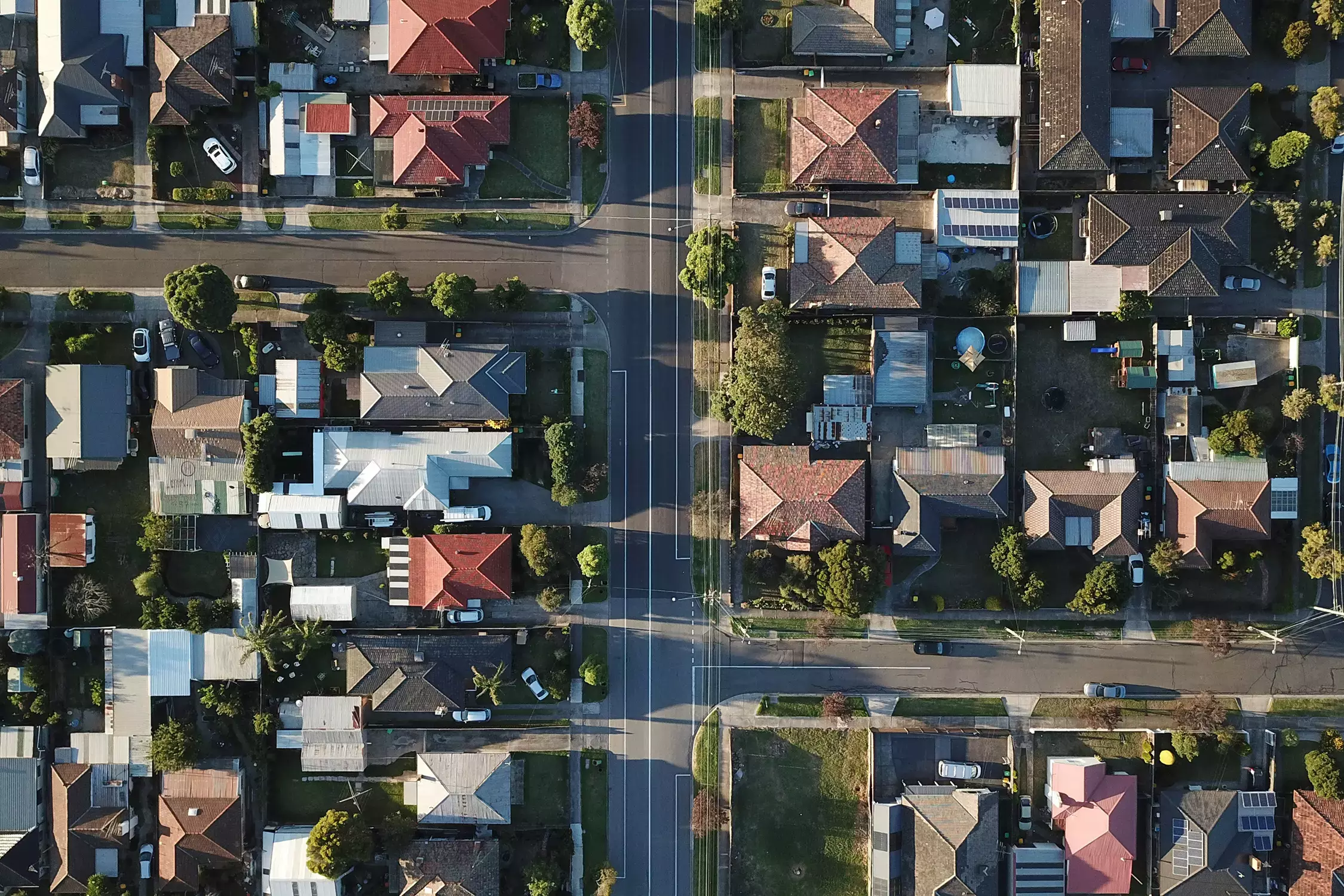 suburb aerial